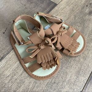 FIRST Steps Sandals 9-12 Months Baby Girl Shoes Soft Soled Walkers Brown